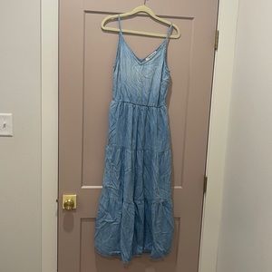 Anthropologie midi dress denim